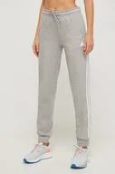 Spodnie damskie - adidas spodnie dresowe kolor szary melanżowe - miniaturka - grafika 1
