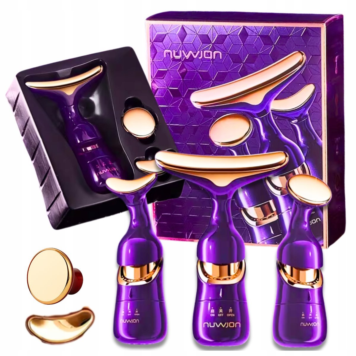 Urządzenie Do Pielęgnacji Twarzy Masażer EMS Lifting Do Twarzy Szyi 3w1