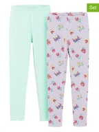 Legginsy - COOL CLUB Legginsy (2 pary) w kolorze miętowym i lawendowym - miniaturka - grafika 1