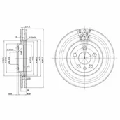 Tarcze hamulcowe - Tarcza hamulcowa DELPHI BG2844 - miniaturka - grafika 1