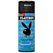 Dezodoranty i antyperspiranty męskie - Playboy Man GENERATION SKINTOUCH DEZODORANT ZAPACHOWY 150ml MĘSKI - miniaturka - grafika 1