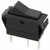 Akcesoria motoryzacyjne - WŁĄCZNIK PRZEŁĄCZNIK KOŁYSKOWY SAMOCHODOWY ROCKER CZARNY ASW-09D 20A 12V 3P - miniaturka - grafika 1