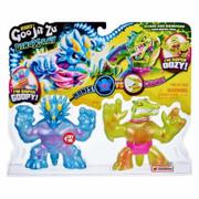 Figurki dla dzieci - Dino Heroes of Goo Jit Zu Heroes of Goo Jit Zu X-Ray Stone Age Rampage Versus Pack - Tritops vs Shredz 41193 - miniaturka - grafika 1