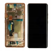 Części serwisowe do telefonów - Nowy Oryginalny Ekran Lcd Motorola Edge 50 Ultra 5G Z Ramką Brzoskwiniowy - miniaturka - grafika 1