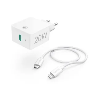 Hama Ładowarka sieciowa 20W Biały 210563 - Ładowarki do telefonów - miniaturka - grafika 1