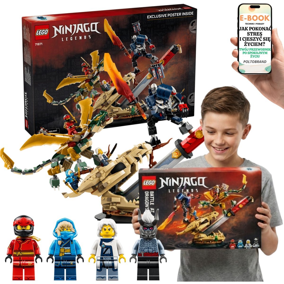LEGO NINJAGO Bitwa o Smocze Ostrze 71871 Prezent + E-BOOK-1