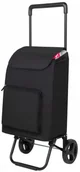 Torby i wózki na zakupy - Wózek Na Zakupy Argo New Nero Składany Czarna Torba Zakupowa Kółkach - miniaturka - grafika 1