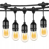 Girlandy - Girlanda świetlna Ogrodowa Led 1W 20m 40xE27 - miniaturka - grafika 1