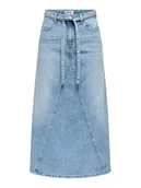 Spódnice - ONLY Spódnica jeansowa Sophia 15339020 Niebieski Regular Fit - miniaturka - grafika 1