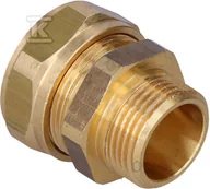 Łączniki, trójniki, kształtki - Złączka mosiężna skręcana GZ do rur PEXC i PERT - 32x4.4 G1" - miniaturka - grafika 1