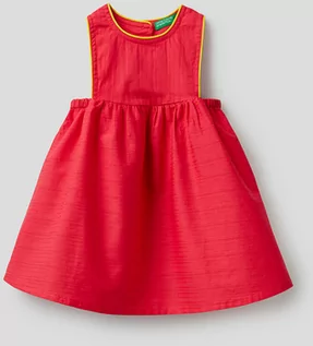 Sukienki i spódniczki dla dziewczynek - Benetton Sukienka w kolorze czerwonym - grafika 1