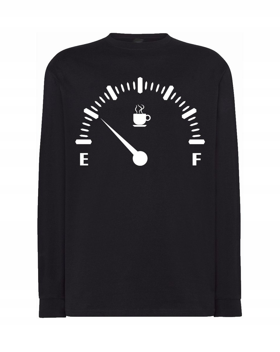 Longsleeve męski nadruk Paliwo Fuel KAWA r.XS
