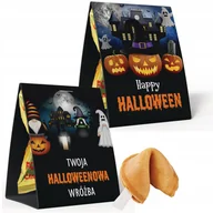Przekąski dla dzieci - 20x CIASTECZKA SZCZĘŚCIA NA HALLOWEEN z wróżbą wróżby 20x Halloweenowe - miniaturka - grafika 1