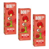 Przekąski dla dzieci - Bob Snail Galaretka Jabłko-wiśnia Zestaw 3 x 27 g - miniaturka - grafika 1