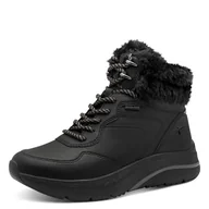 Śniegowce damskie - Tamaris Damskie buty WL Lace Boot 1-26278-45 śniegowce, czarne, 41 EU, czarny, 41 EU - miniaturka - grafika 1