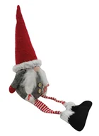 Ozdoby bożonarodzeniowe - MIKOŁAJ SKRZAT KRASNAL ŚWIĄTECZNY GNOM SIEDZĄCY OZDOBA NA ŚWĘTA 50CM D1 - miniaturka - grafika 1