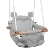 Leżaczki i huśtawki - Huśtawka dla dzieci TULANO Hop 30 Szara - miniaturka - grafika 1