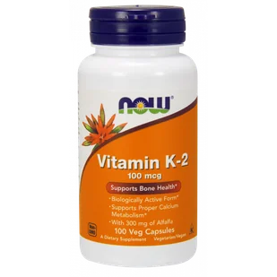 Now Foods Witamina K2 100 mcg - 100 kapsułek - Witaminy i minerały - miniaturka - grafika 1