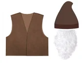Stroje karnawałowe - ZESTAW KRASNAL BRĄZOWY 116-140 3el - miniaturka - grafika 1