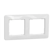 Klawisze i ramki - Ramka podwójna Schneider Sedna Design SDD311802 biała Design Elements - miniaturka - grafika 1