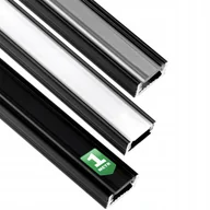 Akcesoria do oświetlenia - Profil Aluminiowy do Taśm Led Natynkowy Czarny 1m - miniaturka - grafika 1