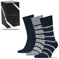 Skarpetki męskie - Tommy Hilfiger Skarpety Bawełniane Zestaw Prezentowy 3P Rozmiar 39 - miniaturka - grafika 1
