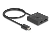 Inne akcesoria audio-wideo - DeLOCK Przełącznik HDMI 2 do 1 dwukierunkowego 8K - miniaturka - grafika 1