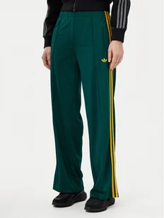 adidas Spodnie dresowe adicolor Classic Firebird JP2314 Zielony Loose Fit - Spodnie sportowe damskie - miniaturka - grafika 1