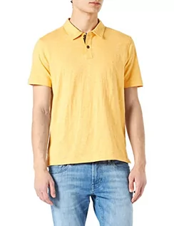 Koszulki męskie - camel active Męska koszulka polo, żółty, XL - grafika 1