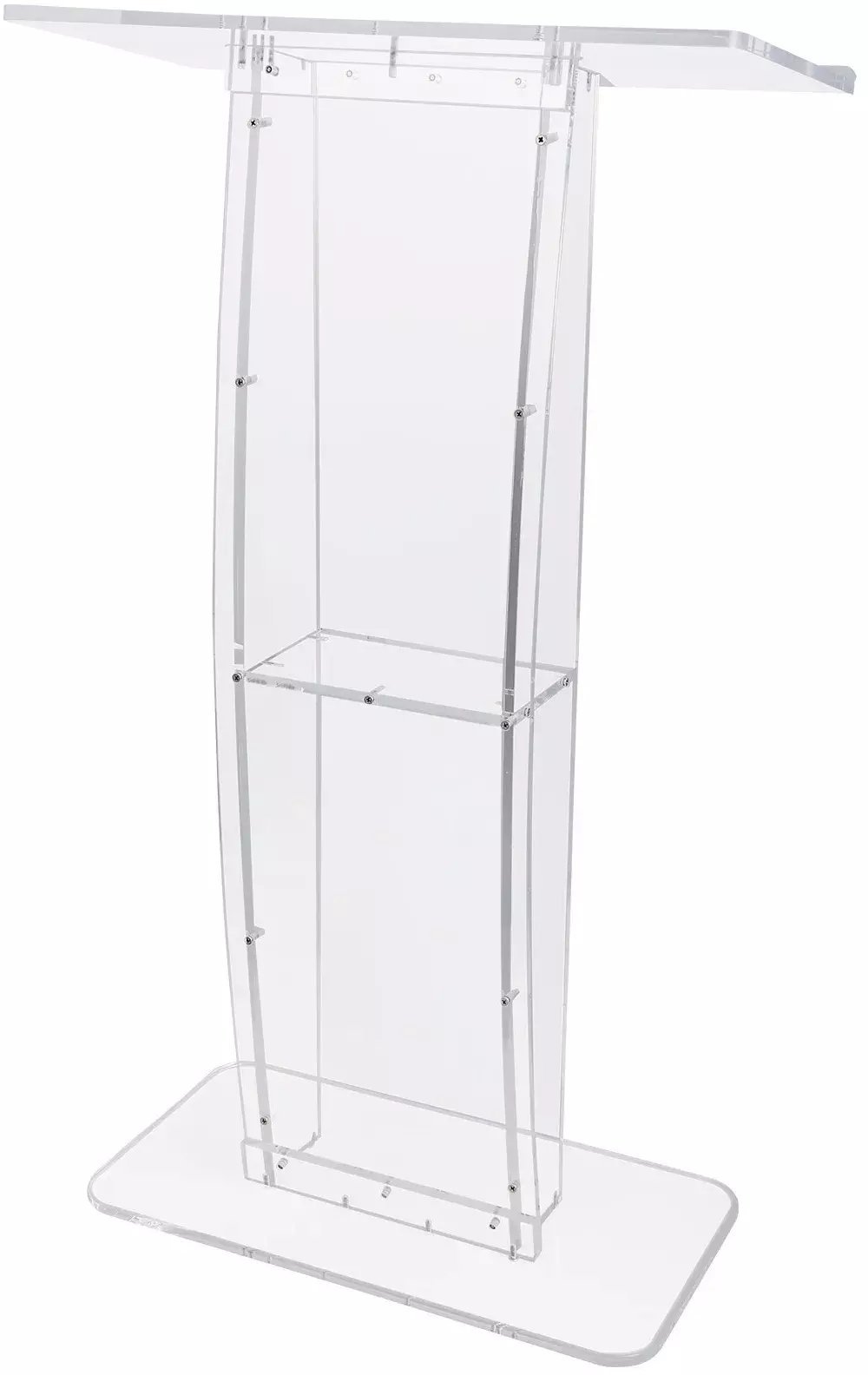 Olivetti Mównica akrylowa pulpit 119 cm przezroczysta półka do kościoła szkoły