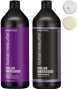 Matrix Total Results Color Obsessed - zestaw pielęgnujący włosy farbowane, szampon 1000ml i odżywka 1000ml 17/zestaw - Odżywki do włosów - miniaturka - grafika 1