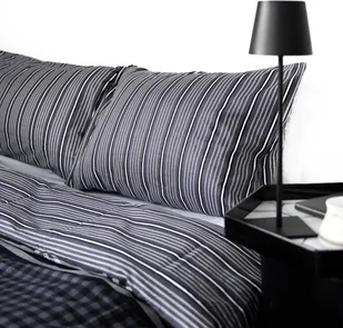 Pościel w kratkę ze 100% bawełny z poszwą na kołdrę i poszewką na poduszkę 240x220 cm - Pościel - miniaturka - grafika 1