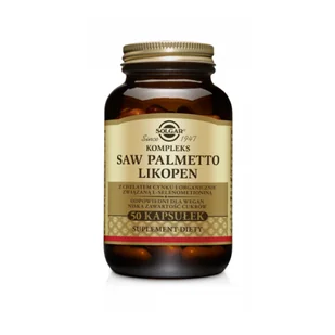 Solgar Kompleks Saw palmetto Likopen 50 kaps. - Suplementy naturalne - miniaturka - grafika 1