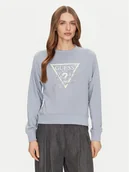 Bluzy damskie - Guess Bluza W5GQ05 KB683 Niebieski Regular Fit - miniaturka - grafika 1