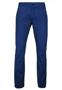 Spodnie męskie - Niebieskie Eleganckie, Męskie Spodnie, 100% BAWEŁNA -CHIAO- Chinosy - Chiao - grafika 1
