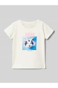 T-shirt o kroju regular fit z czystej bawełny z nadrukowanym motywem - Tom Tailor - Koszulki i topy damskie - miniaturka - grafika 1