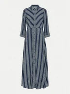 Sukienki - YAS Sukienka koszulowa Savanna 26022663 Granatowy Loose Fit - miniaturka - grafika 1