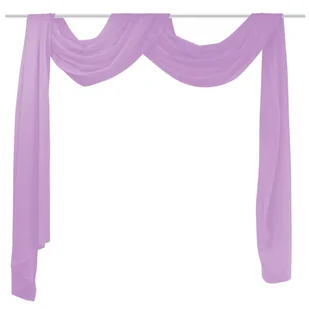vidaXL Draperia z woalu, 140x600 cm, kolor liliowy - Akcesoria do wystroju okien - miniaturka - grafika 1