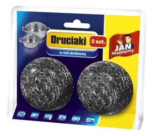 Jan Niezbędny Druciak spiralny 2 szt. stal nierdzewna - Ściereczki, gąbki, czyściki - miniaturka - grafika 2