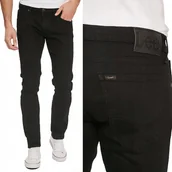 Spodnie męskie - Lee LUKE SLIM Black Rinse MOCNO ZWĘŻANE CZARNE SPODNIE JEANSOWE W32 L36 - miniaturka - grafika 1