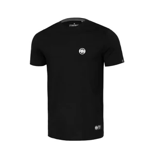 Koszulki sportowe męskie - Pit Bull T-Shirt Koszulka Lekka Small Logo Black - grafika 1