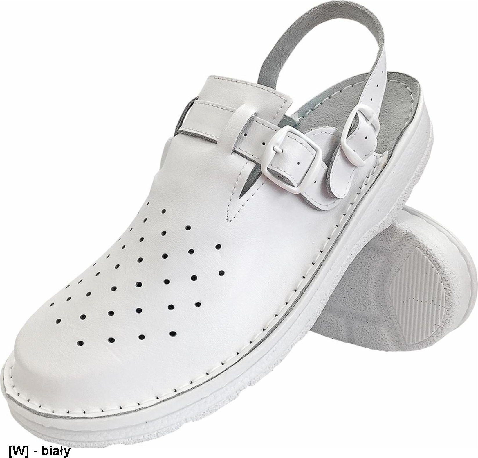 R.E.I.S. BMRKLADZ2PAS - obuwie ortopedyczne, wierzch naturalna miękkia skóra, perforowana cholewka 45