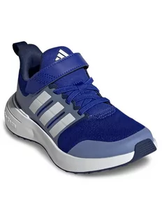 adidas Buty Fortarun 2.0 Cloudfoam Sport Running Elastic Lace Top Strap Shoes HP5452 Niebieski - Buty dla dziewczynek - miniaturka - grafika 1