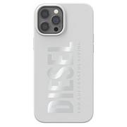 Etui i futerały do telefonów - Etui Diesel Silicone Case do iPhone 12/12 Pro biały/white - miniaturka - grafika 1