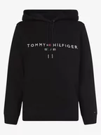 Bluzy damskie - Tommy Hilfiger - Damska bluza z kapturem, czarny - miniaturka - grafika 1