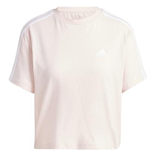 adidas Damska koszulka Essentials 3-Stripes Single Jersey Cropped Top, XS
