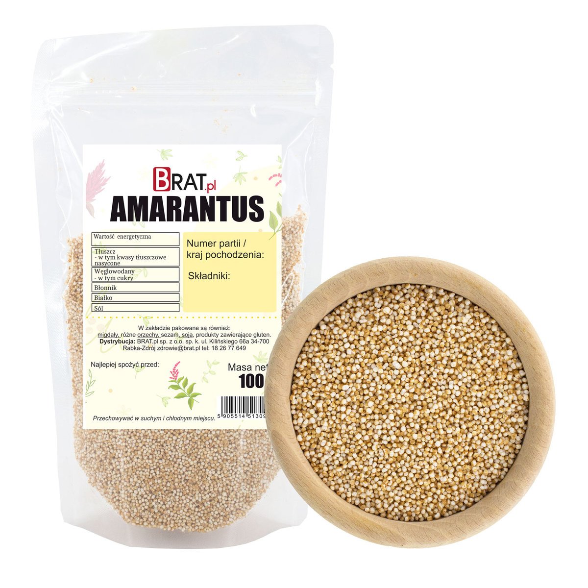 Amarantus ekspandowany 100g