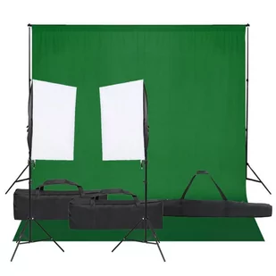 Vidaxl fotograficzny zestaw studyjny z lampami i tłem - Lampy studyjne - miniaturka - grafika 1