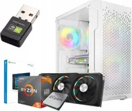 Zestawy komputerowe - BIAŁY GAMINGOWY KOMPUTER DO GIER RYZEN 5 3600 16GB RTX 3050 SSD M.2 1TB W11 3xRGB - miniaturka - grafika 1