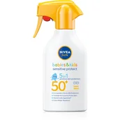 Balsamy i kremy do opalania - Nivea Sun Babies & Kids spray dla dzieci do opalania SPF 50+ 270 ml - miniaturka - grafika 1